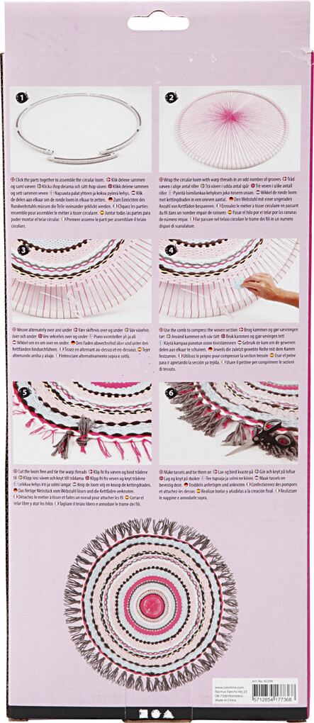 Rund Væv - Ø 88 Cm - 1 Stk