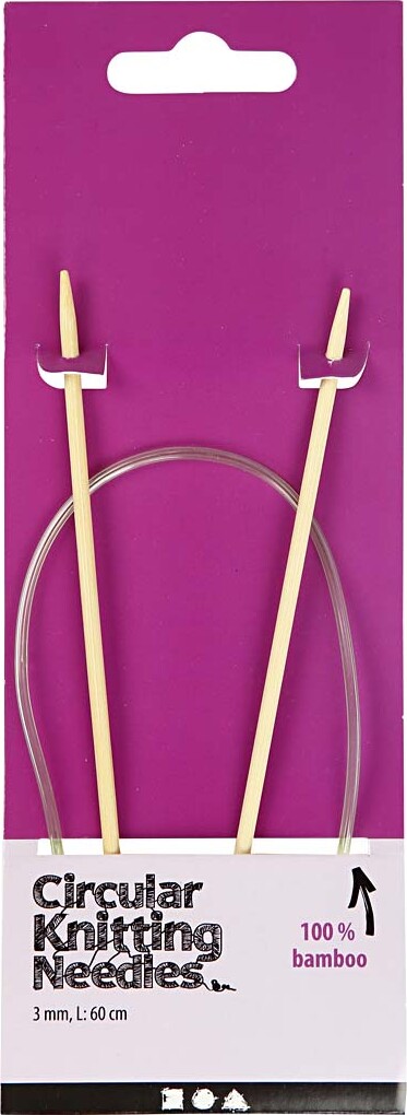 Rundpinde Sæt - Bambus Træ - Ø 3 Mm - L 60 Cm