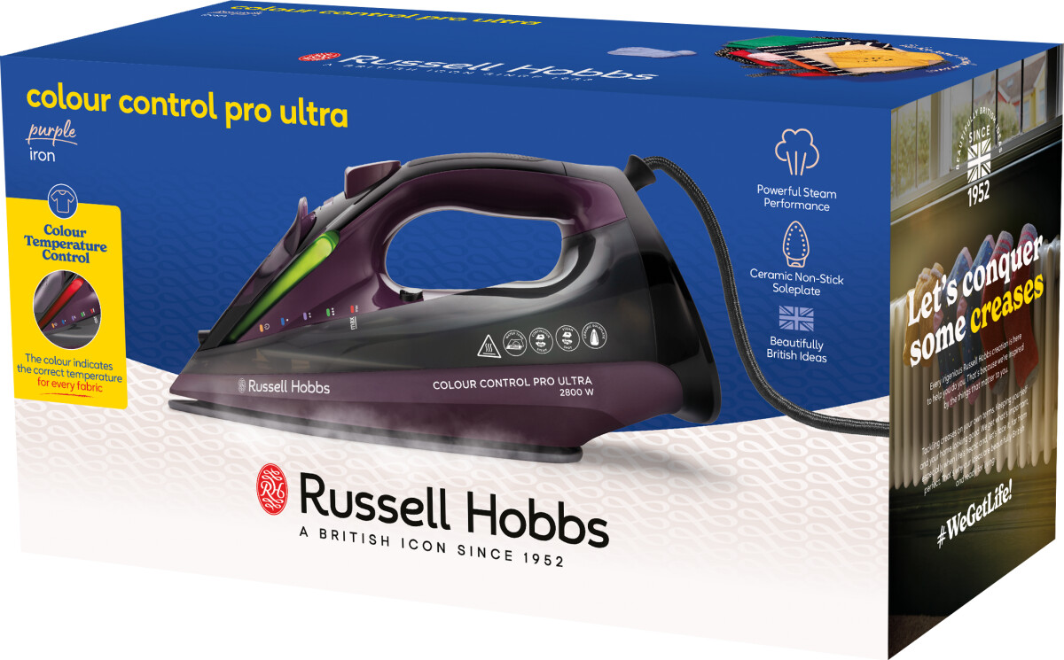 Russell Hobbs - Strygejern - Colour Control Pro Ultra - Lilla