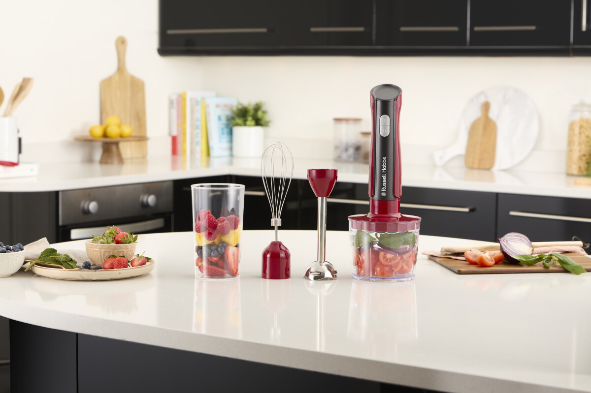 Russell Hobbs - Stavblender Sæt - 3-I-1 - Desire - Rød