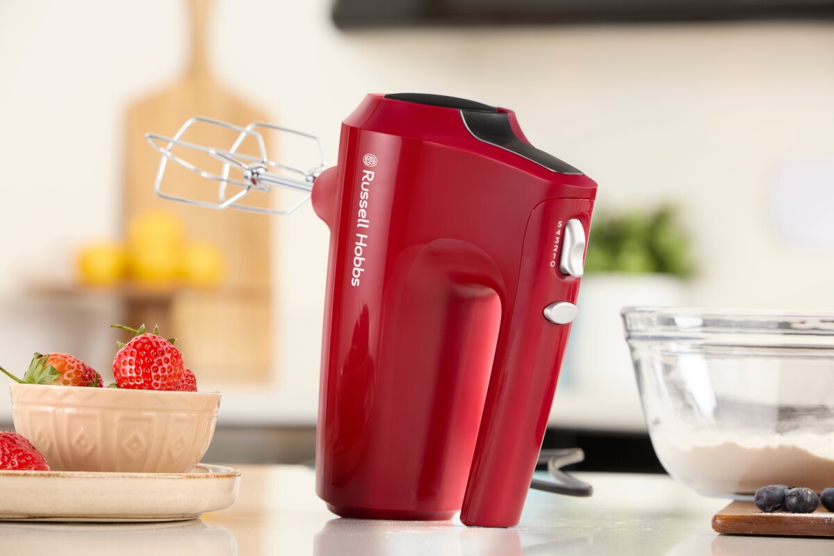 Russell Hobbs - Håndmixer Med Dejkroge - Desire - Rød
