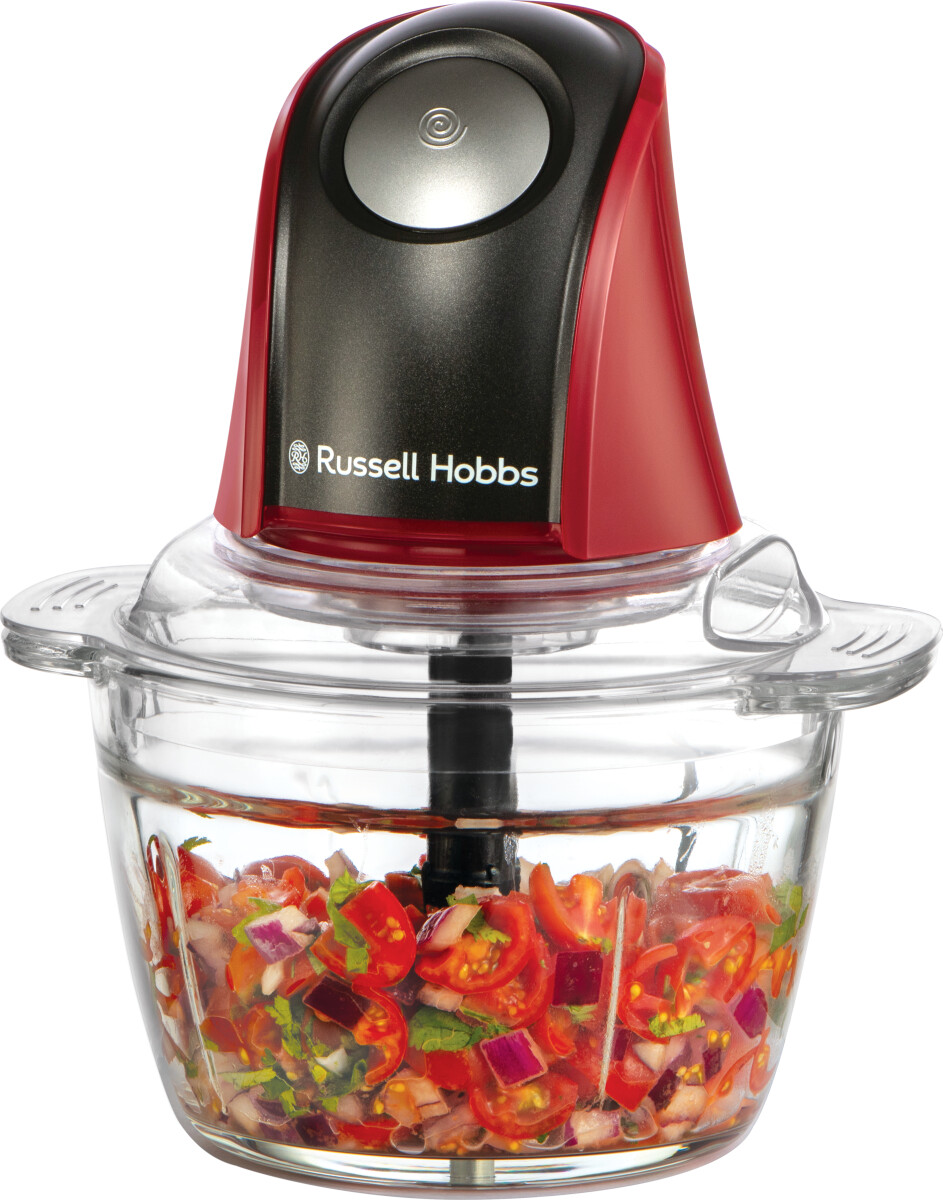 Russell Hobbs - Minihakker - Desire - Glas - Rød - 500 Ml