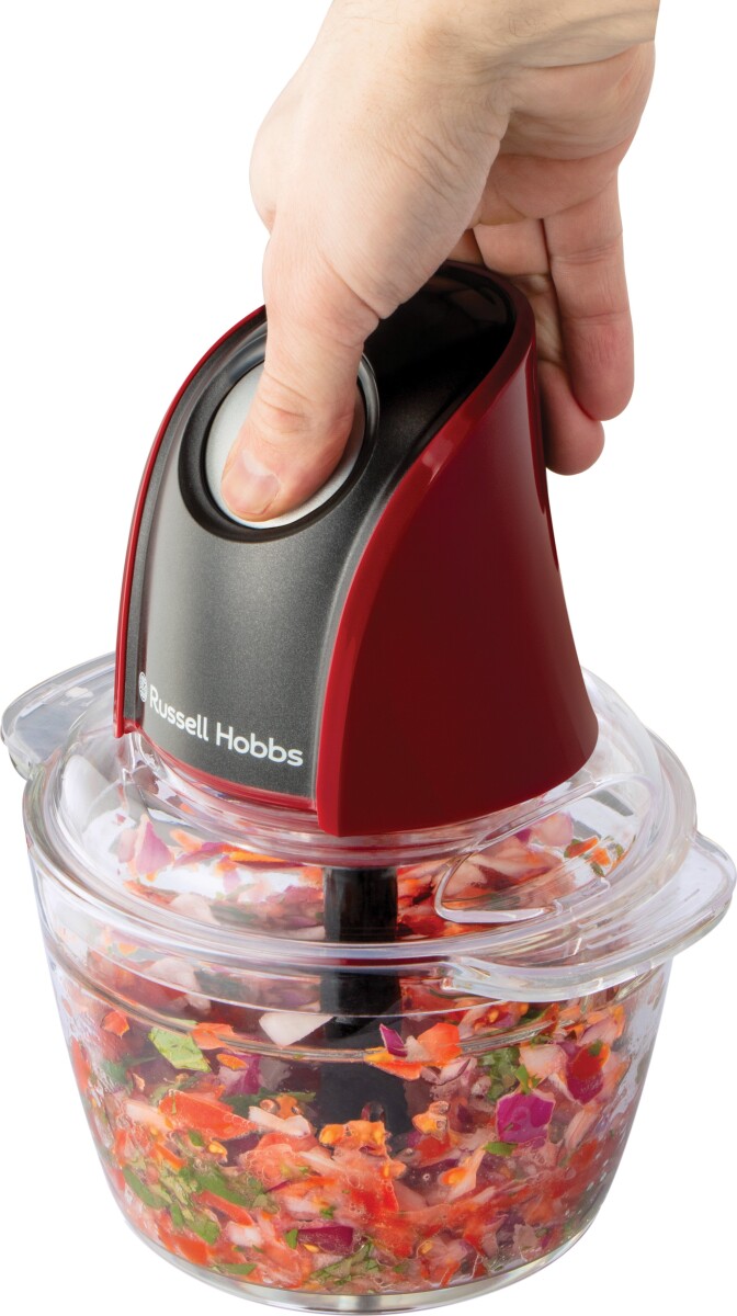 Russell Hobbs - Minihakker - Desire - Glas - Rød - 500 Ml