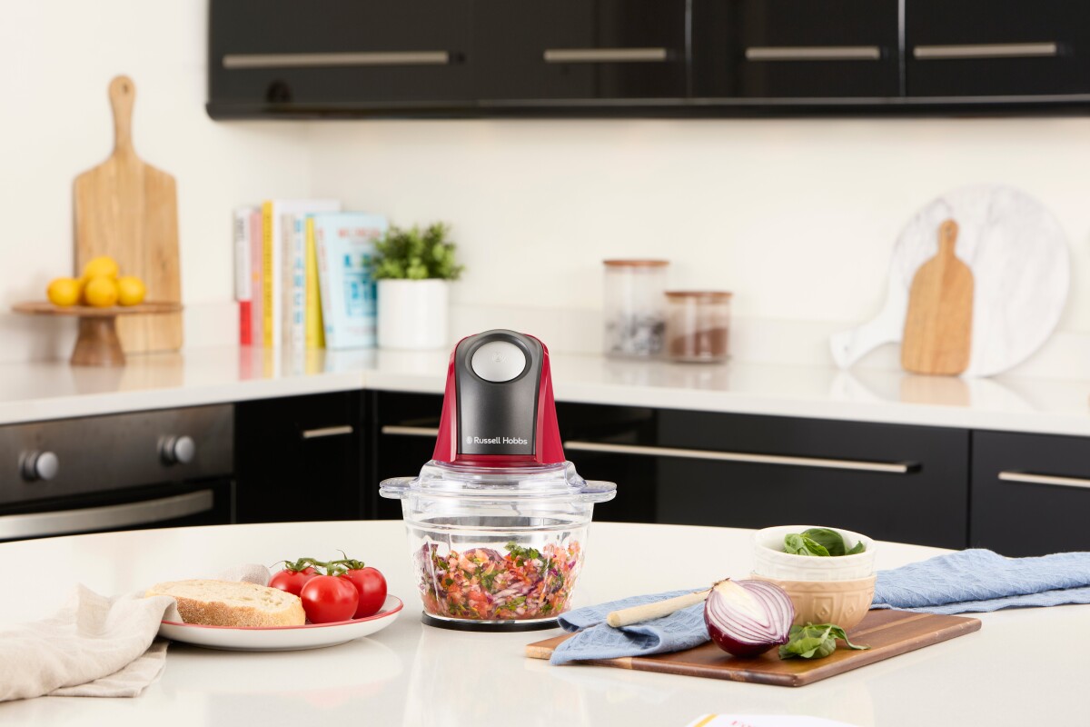 Russell Hobbs - Minihakker - Desire - Glas - Rød - 500 Ml