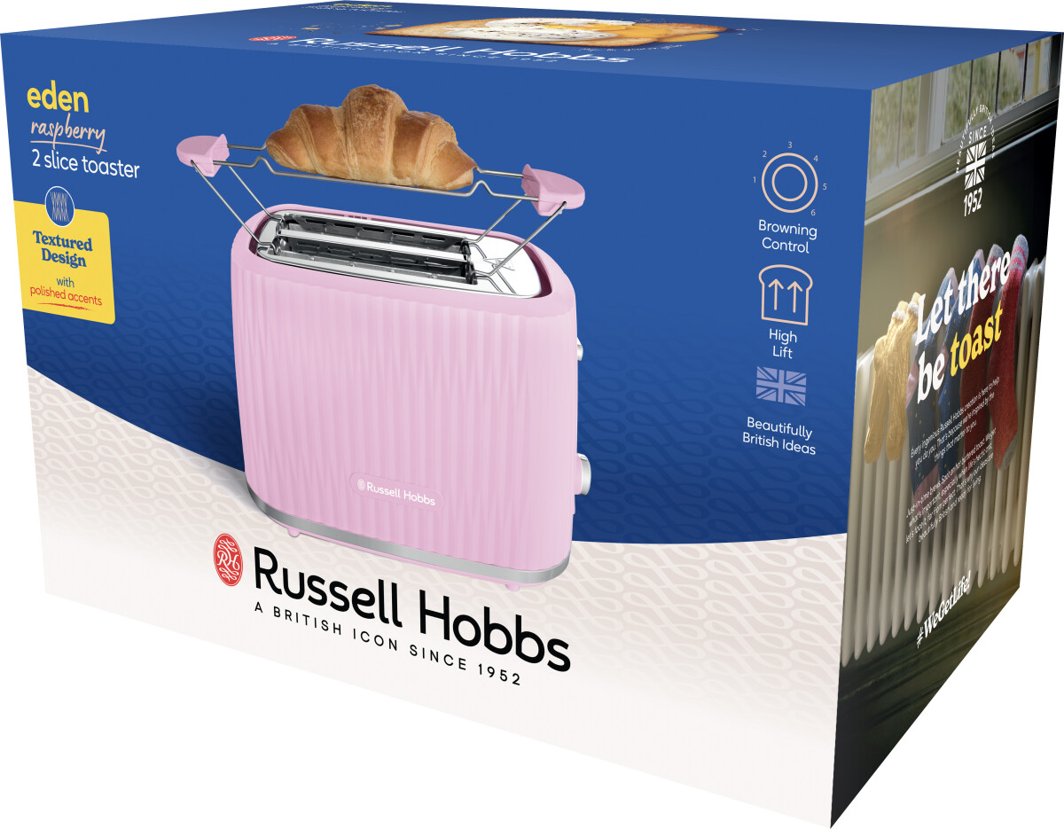 Russell Hobbs - Brødrister - 2 Skiver - Eden - Lyserød