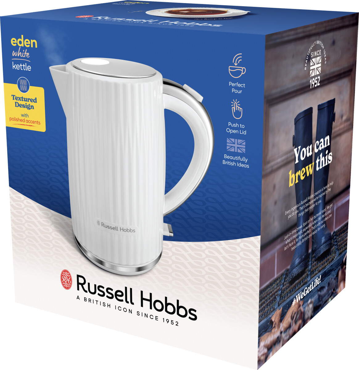 Russell Hobbs - Eden Elkedel - Hvid - 1 7 L
