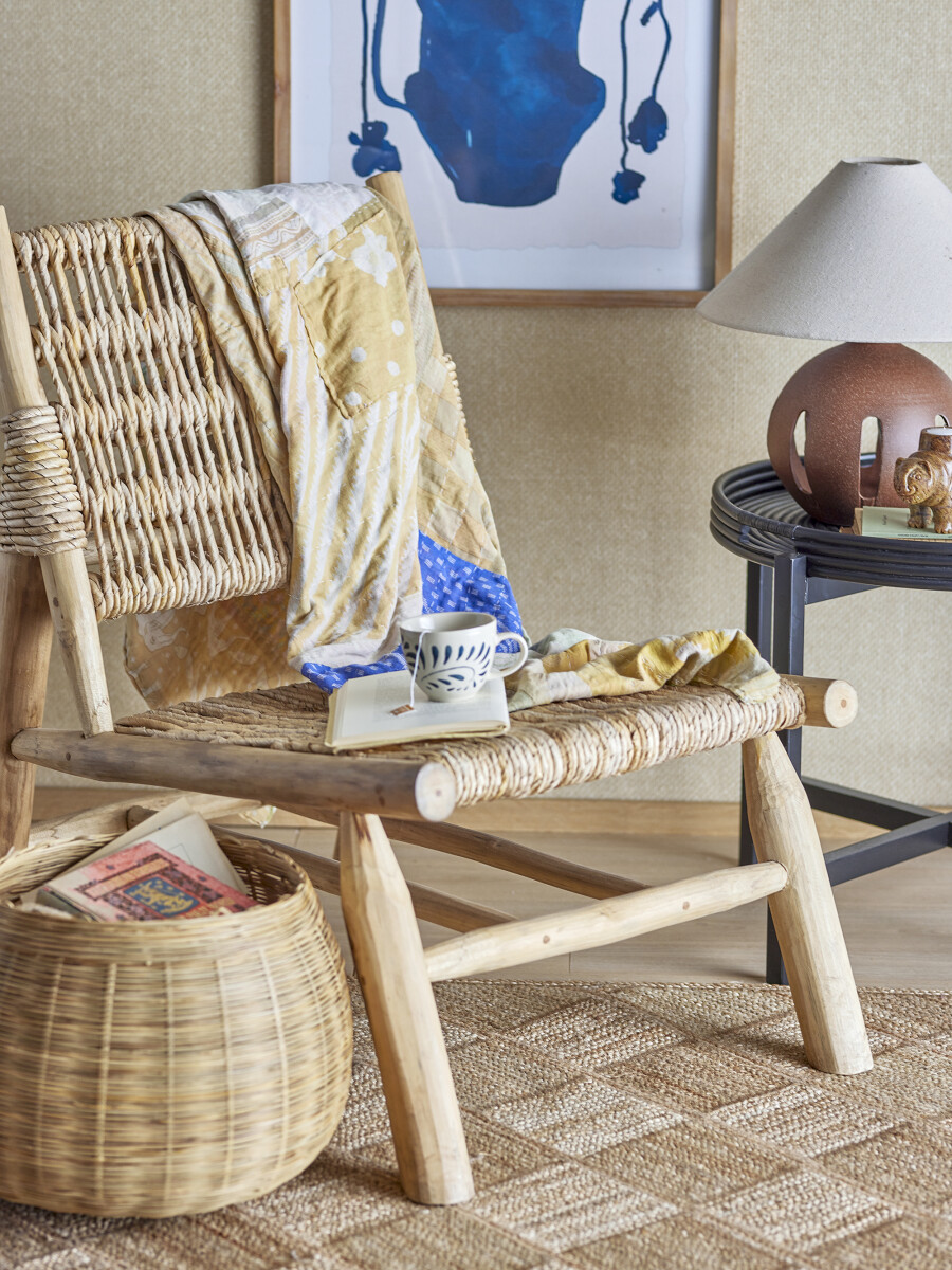 Bloomingville - Ruthy Loungestol - Natur - Teak Træ