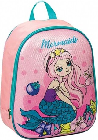 Centrum - Havfrue Rygsæk Til Børn - Mermaid - Pink - 37X30X10 Cm