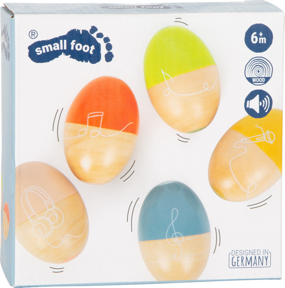 Rytmeæg - Træ - 5 Stk - Small Foot