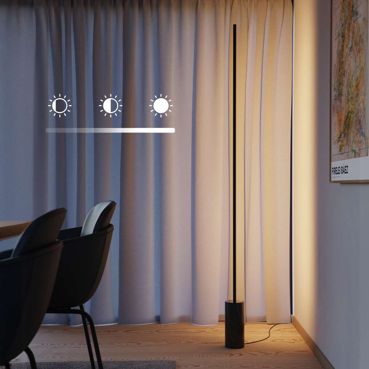 Sackit - Expo 185 Gulvlampe - Sort