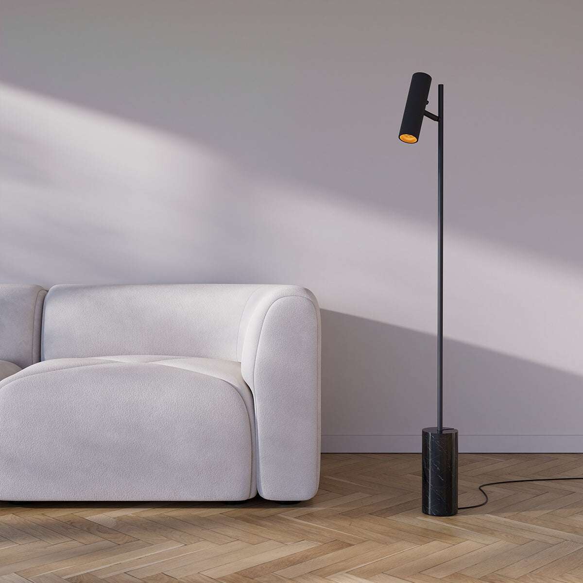 Sackit - Expo Gulvlampe - H131 Cm - Sort