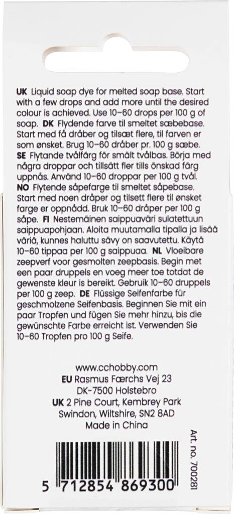 Sæbefarve - Grøn - 10 Ml