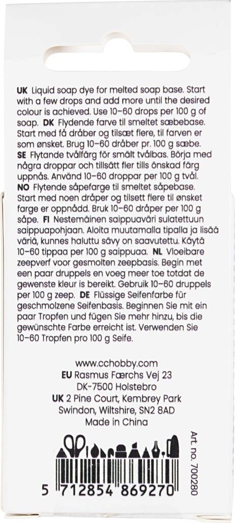 Sæbefarve - Gul - 10 Ml