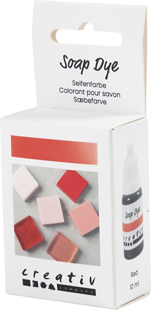 Sæbefarve - Rød - 10 Ml
