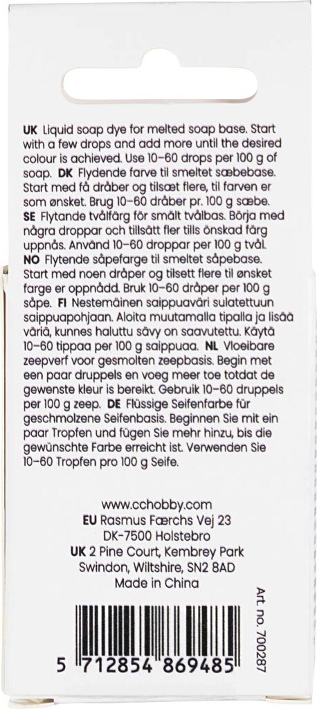 Sæbefarve - Sort - 10 Ml