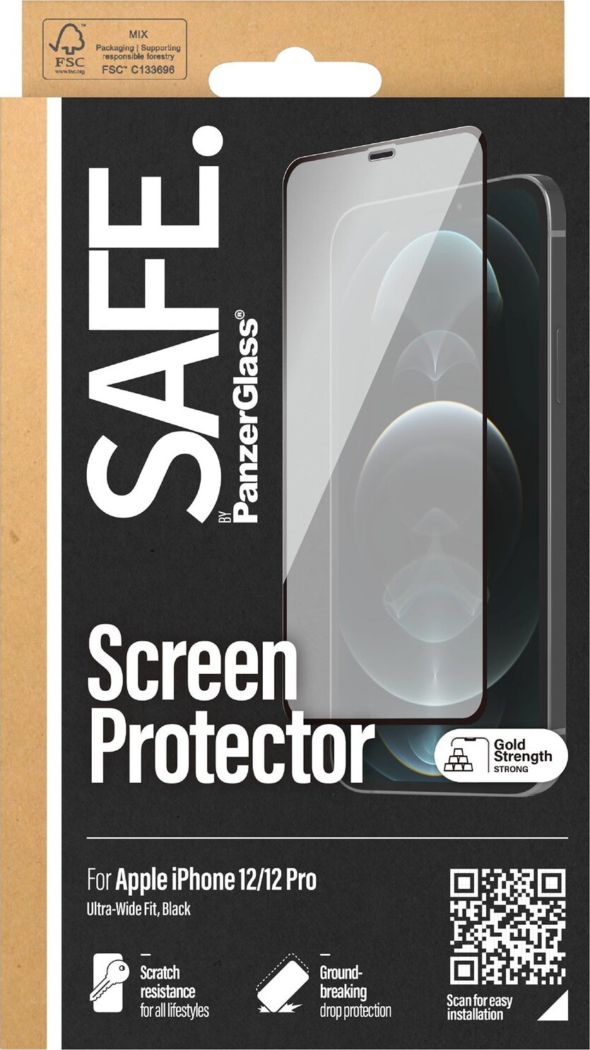 Safe By Panzerglass - Screen Protector Apple Iphone 12 - 12 Pro - Edge-To