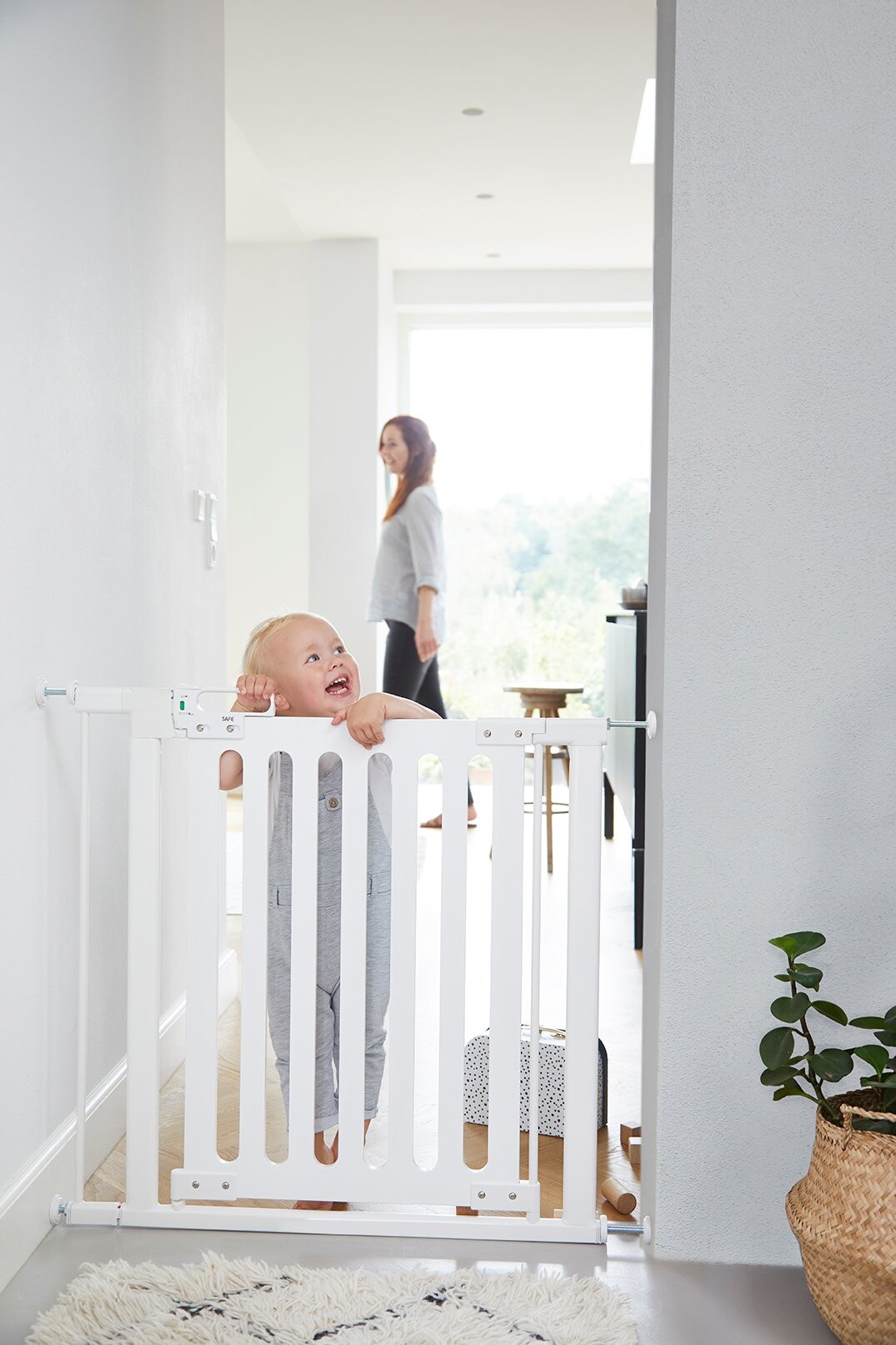Sikkerhedsgitter Til Trappe Og Dør - Safe Safegate - Hvid