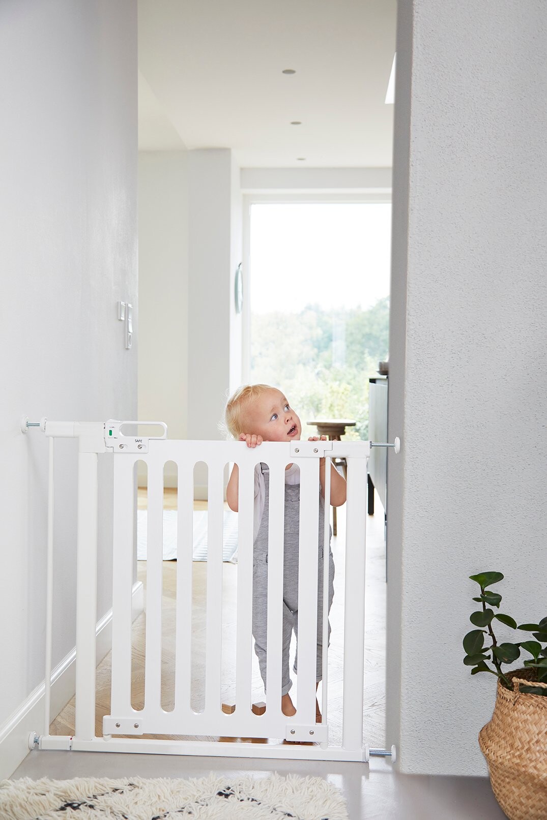 Sikkerhedsgitter Til Trappe Og Dør - Safe Safegate - Hvid