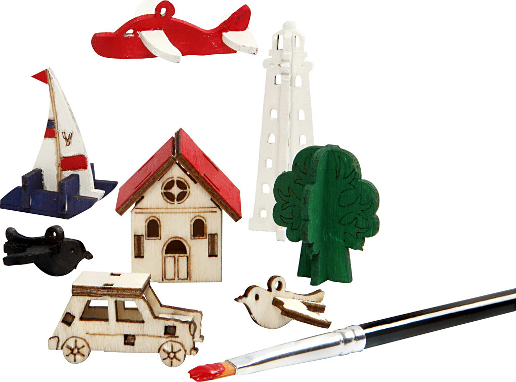 Saml-Selv Træfigur - Hverdag - L 15 5 Cm - B 17 Cm