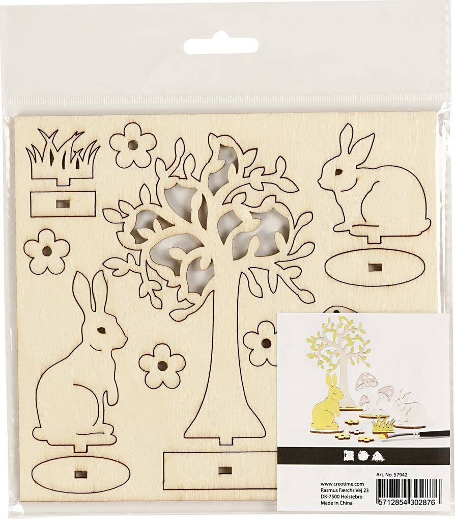 Saml-Selv Træfigur - L 15 5 Cm - B 17 Cm