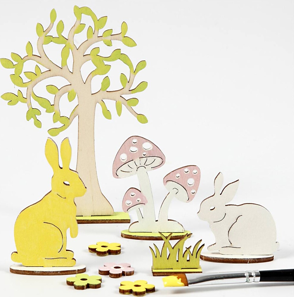 Saml-Selv Træfigur - L 15 5 Cm - B 17 Cm