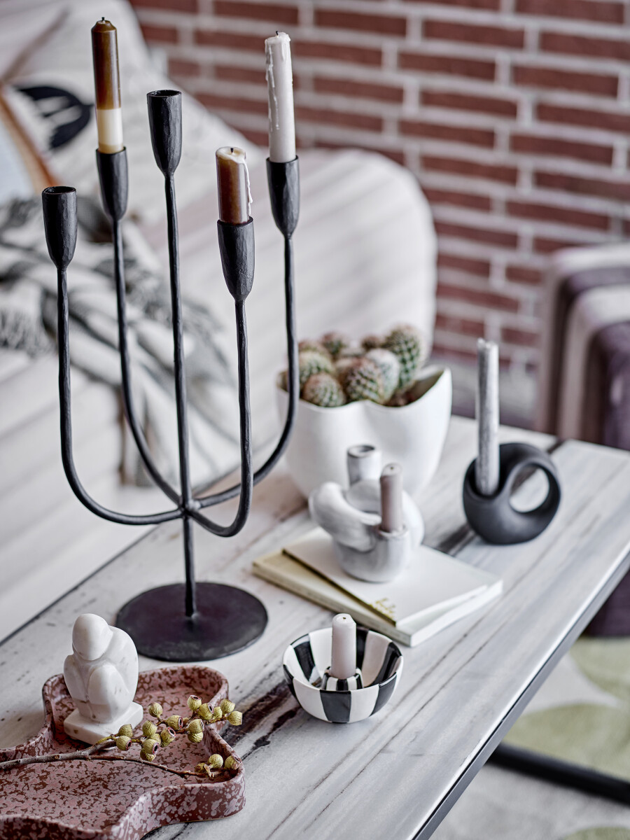 Bloomingville - Sanam Urtepotteskjuler - Hvid - Stentøj Keramik