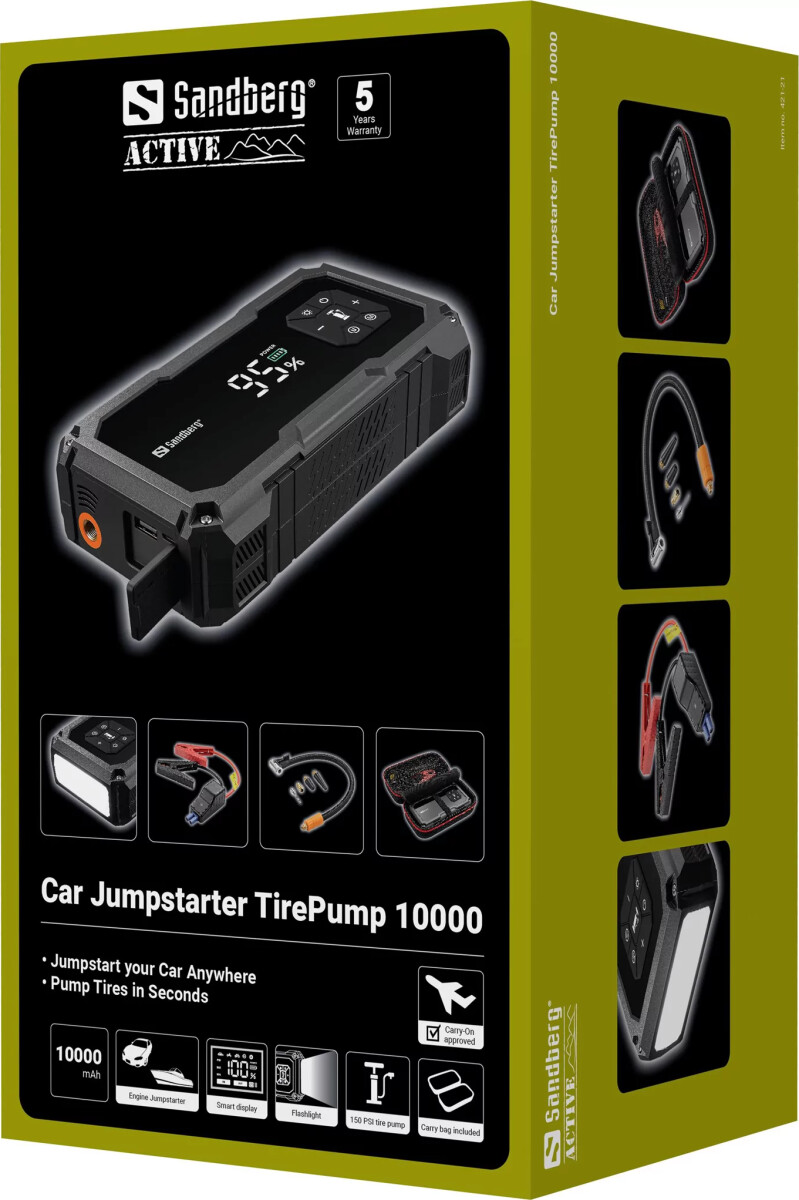 Sandberg - Car Jumpstarter Tirepump 10000
