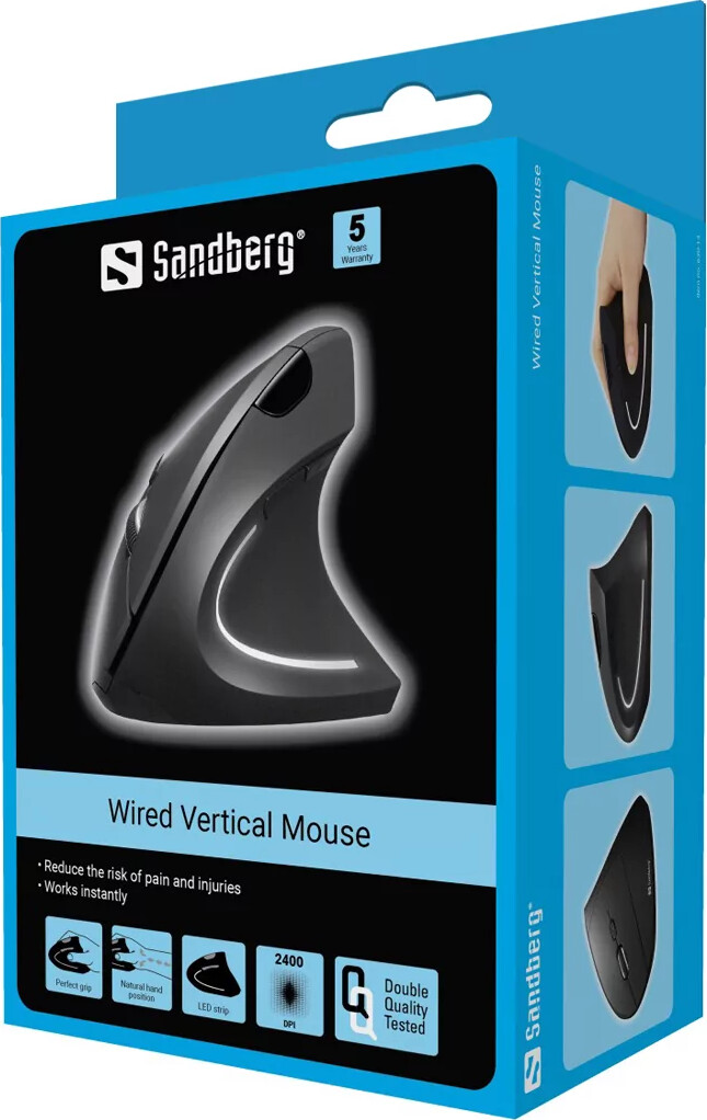Sandberg - Kablet Vertikal Mus