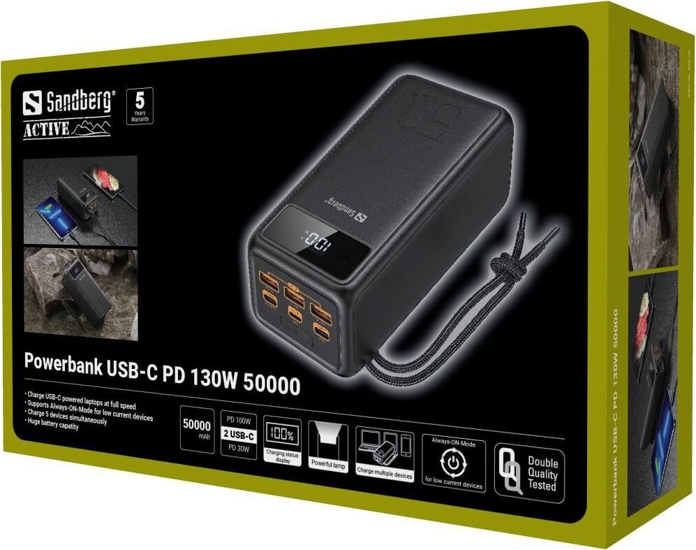 Sandberg - Powerbank Usb-C Pd 130W 50000