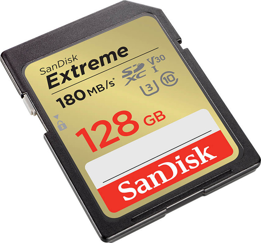 Sandisk - Sdxc Extreme 128Gb 180Mbs Uhs-I C10 V30 U3