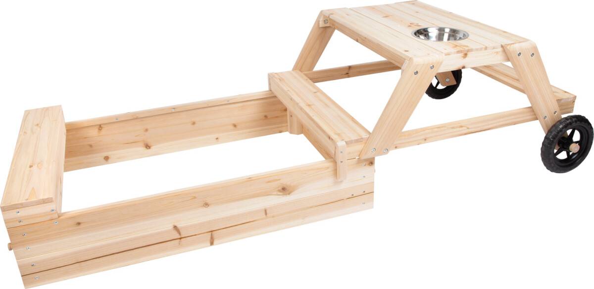 Sandkasse Med Bænk Og Bord - Træ - Small Foot