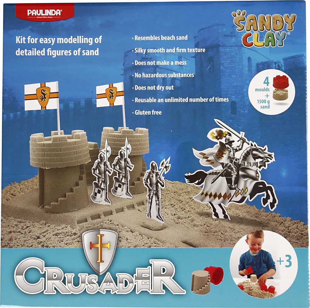 Sandy Clay - Ridderborg Modellervoks Legesæt - Natur