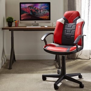 X Rocker - Gaming Stol - Juniorteen - Mid-Back - Sort Rød