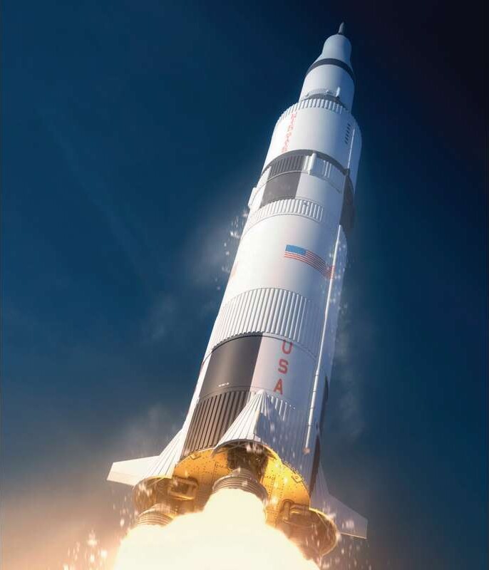 Airfix - Saturn V Rocket Modelraket Byggesæt - 1 144 - A50201
