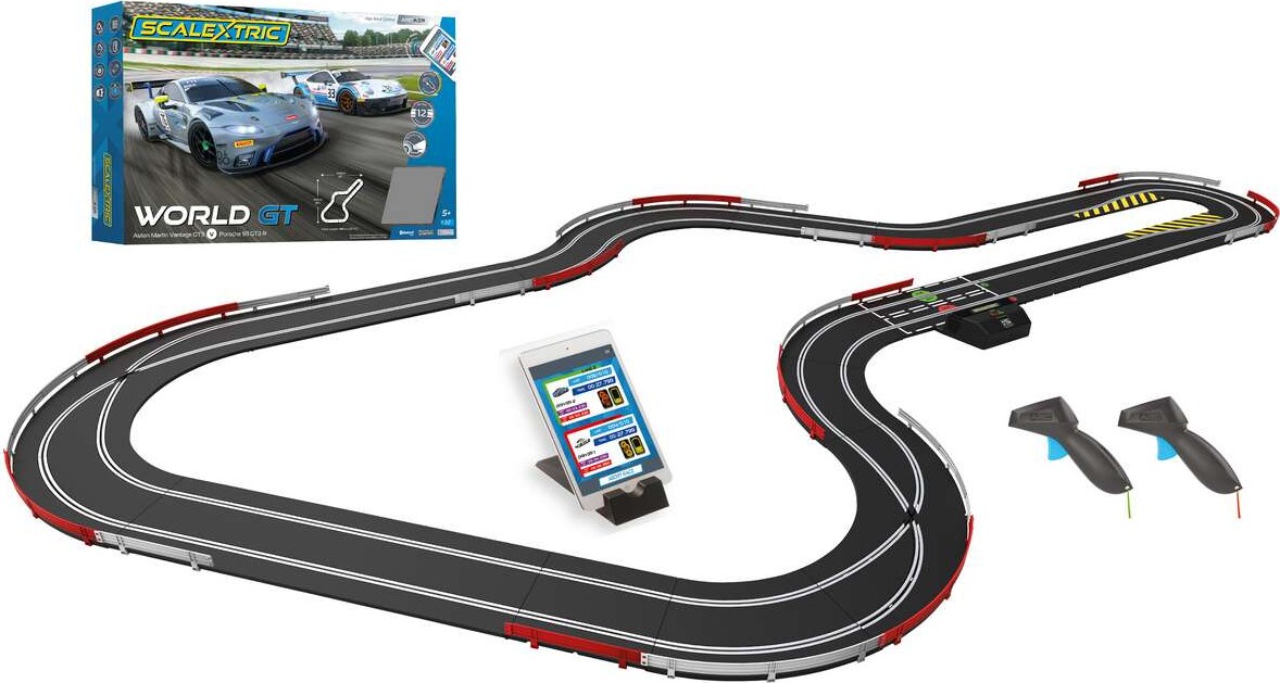 Scalextric Racerbane - Arc Air World Gt - Porsche Vs Aston Martin - 1 32 -