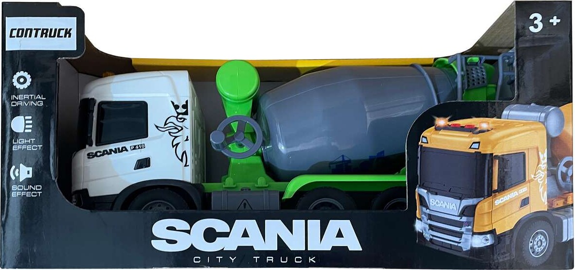Scania Cementblander Med Lys Lyd 31X10 6X15Cm - Contruck