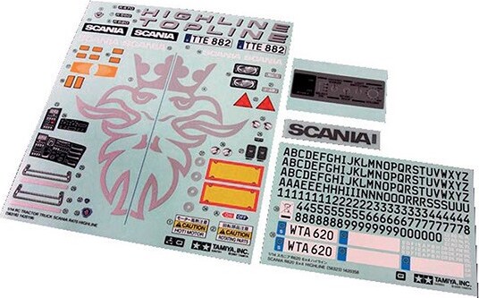Tamiya - Scania R620 6X4 Highline Body - Karosseri - 56514