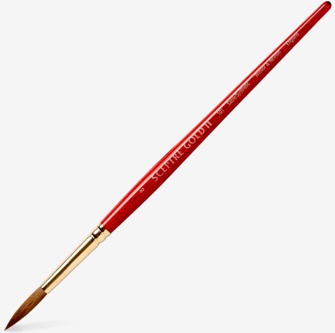 Winsor Newton - Sceptre Gold Pensel - Serie 101 - Str 8