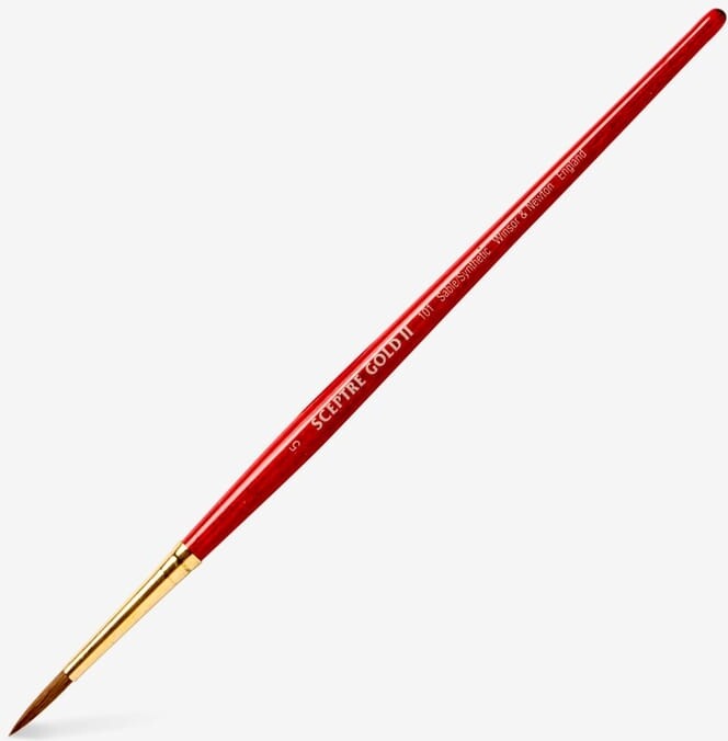 Winsor Newton - Sceptre Gold Serie 101 No 5 - Malerpensel