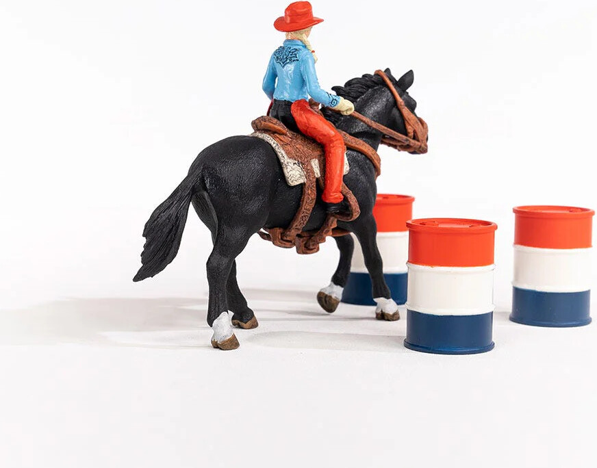 Schleich Farm World - Barrel Racing Med Cowgirl - 42576