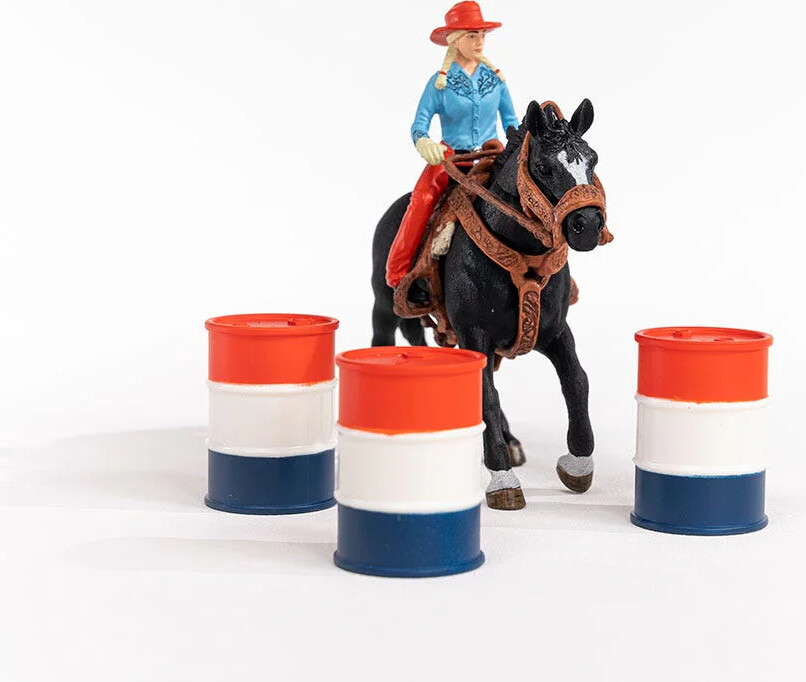 Schleich Farm World - Barrel Racing Med Cowgirl - 42576