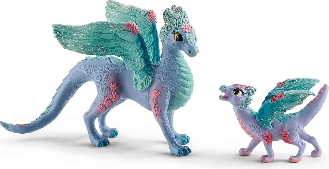 Schleich Bayala - Blomster Drage Mor Og Baby - 70592