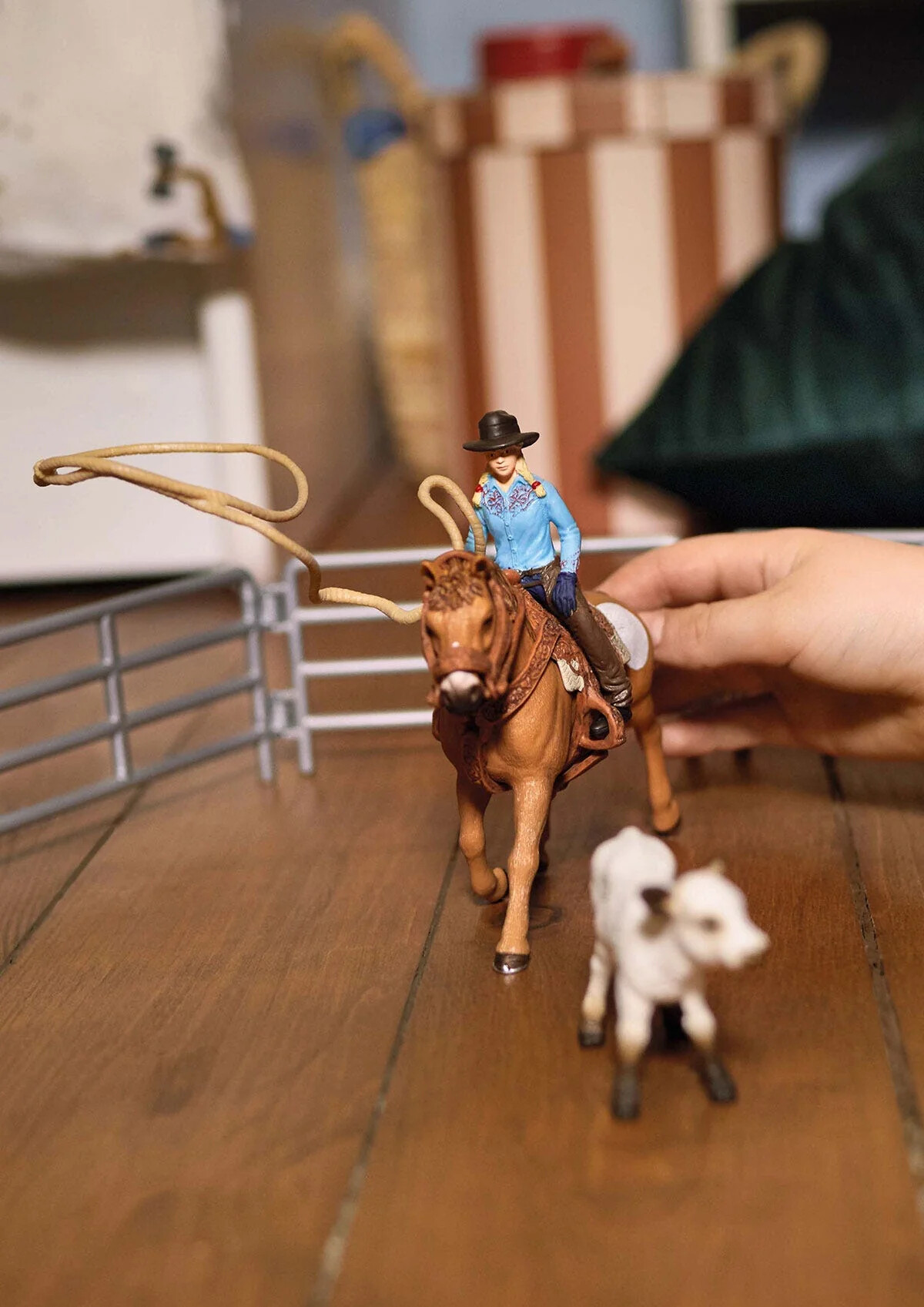 Schleich Farm World - Team Roping Med Cowgirl - 42577