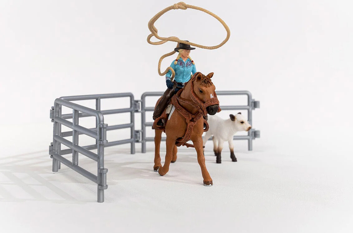 Schleich Farm World - Team Roping Med Cowgirl - 42577