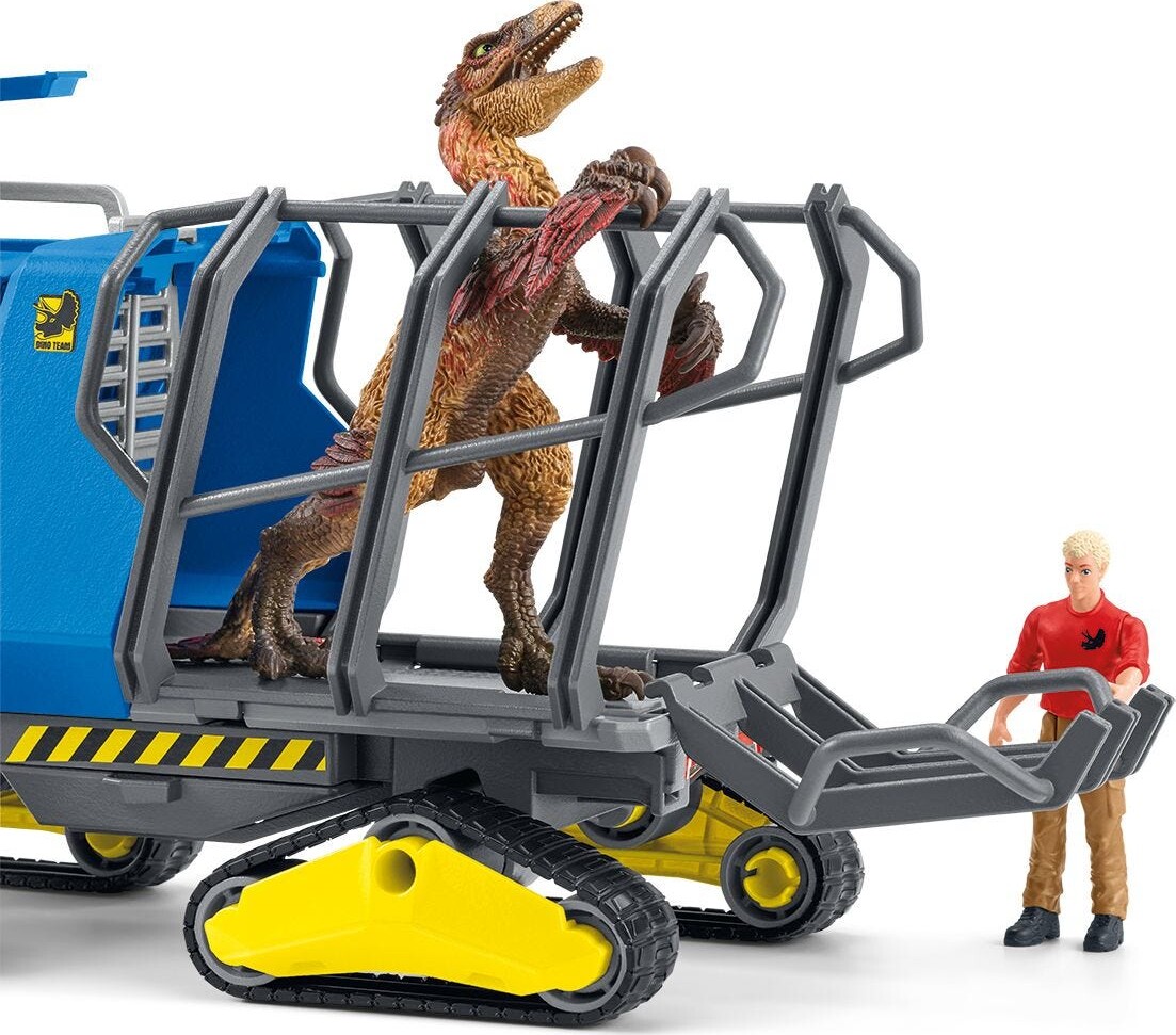 Schleich Dinosaurs - Bæltekøretøj Sæt Med Dakotaraptor - 42604