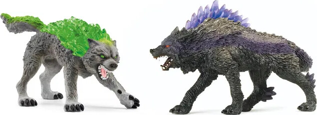 Schleich Eldrador Creatures - Skyggeulv Og Granitulv Figurer - 72289