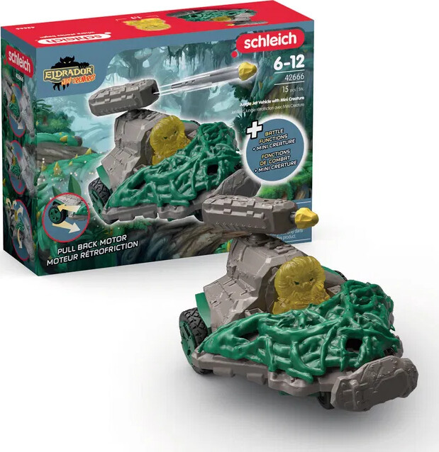 Schleich Eldrador - Jungle Jet Køretøj Med Mini Creature - 42666
