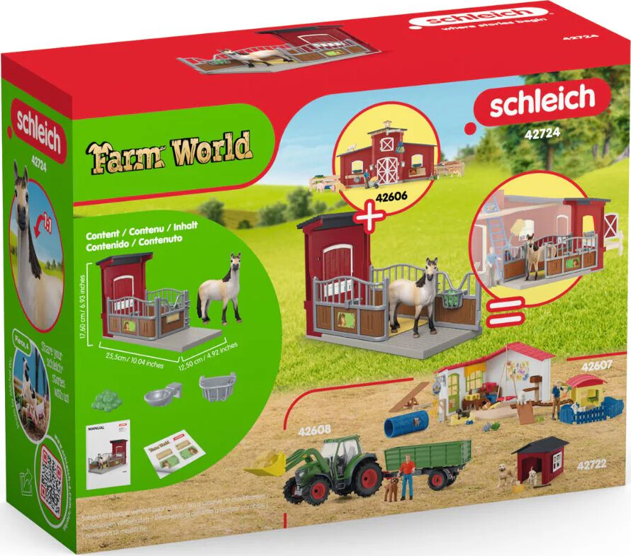 Schleich Farm World - Ponyboks Med Mustanghoppe - 42724