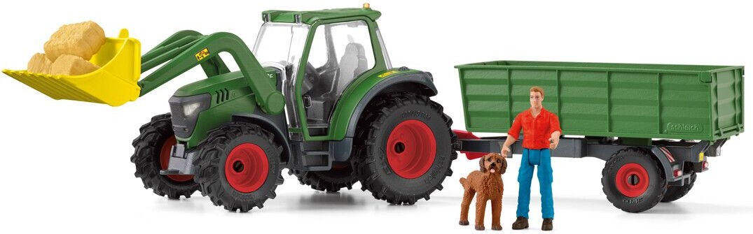 Schleich Farm World - Traktor Med Vogn - 42608