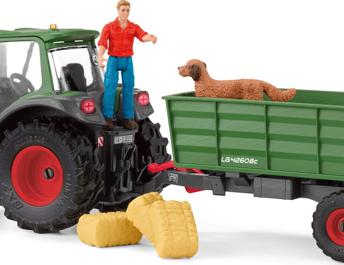 Schleich Farm World - Traktor Med Vogn - 42608